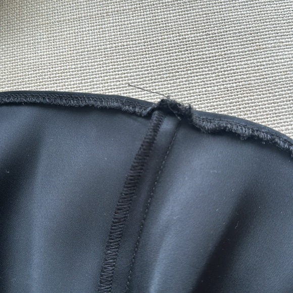 Black one shoulder Herve Leger Bias Asymmetrical Gown - Picture 6 of 8